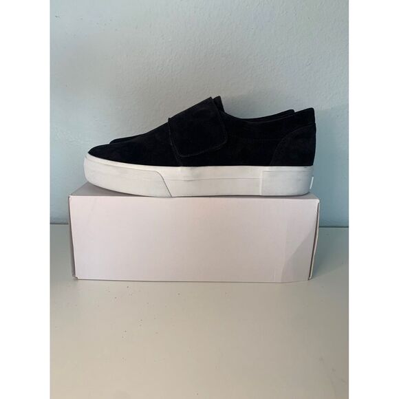 Vince Black Suede Slip on Sneaker - Picture 2 of 7